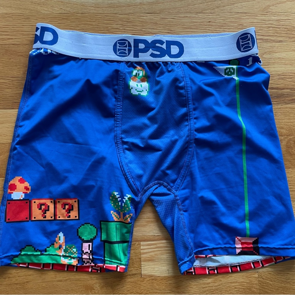 PSD Men's Boxer Briefs Size XL Mario Brothers